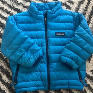 Patagonia Kids Vibrant Blue Puffer Coat